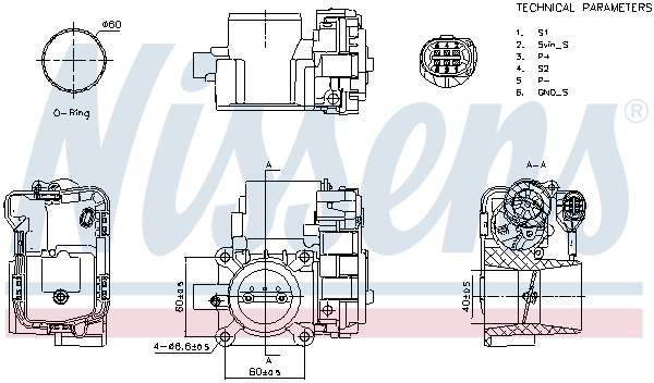 Nissens Gasklephuis 955090