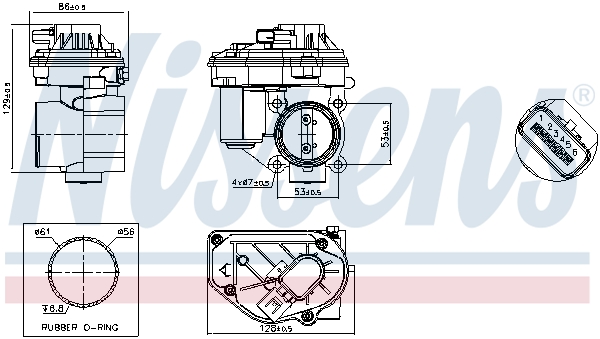Nissens Gasklephuis 955113