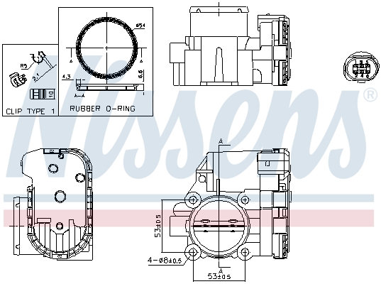 Nissens Gasklephuis 955119