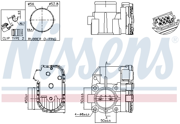 Nissens Gasklephuis 955120
