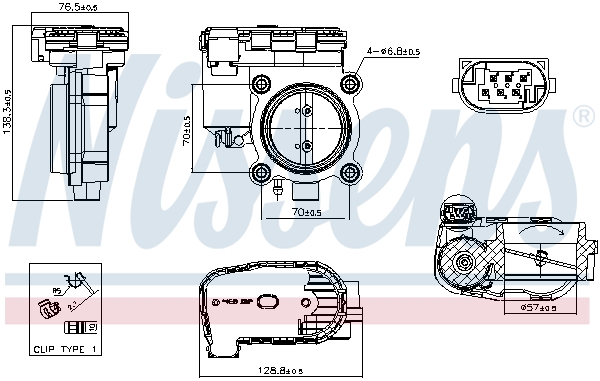 Nissens Gasklephuis 955247