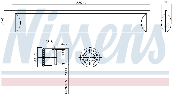 Nissens Airco droger/filter 95554