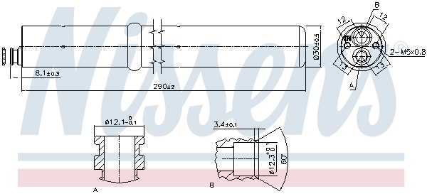 Nissens Airco droger/filter 95555