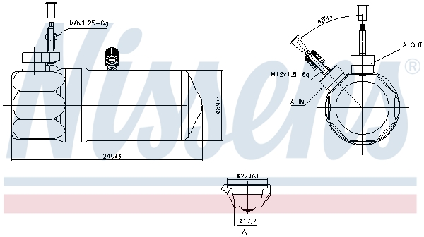 Nissens Airco droger/filter 95572