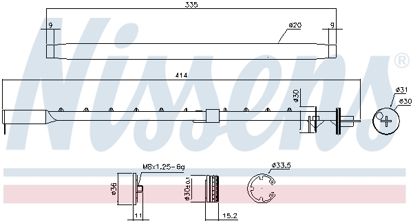 Nissens Airco droger/filter 95580