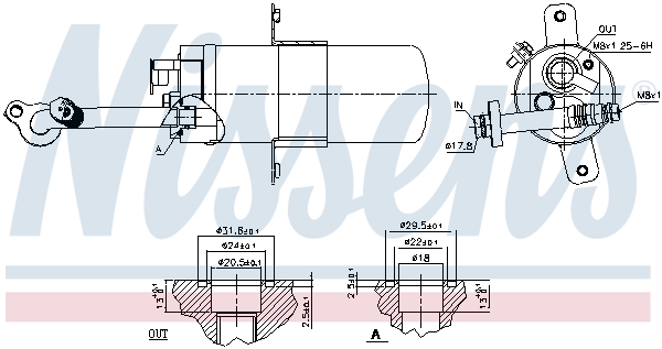 Nissens Airco droger/filter 95592