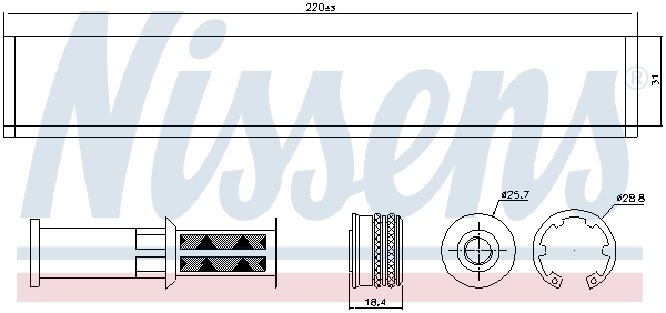 Nissens Airco droger/filter 95598