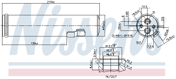 Nissens Airco droger/filter 95601