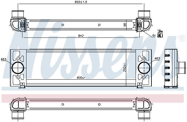 Nissens Interkoeler 96066