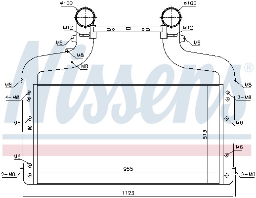 Interkoeler Nissens 96083