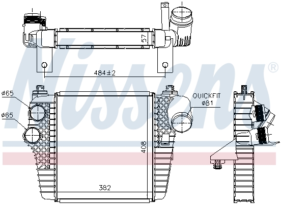 Nissens Interkoeler 961203