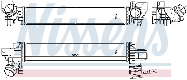 Nissens Interkoeler 961233