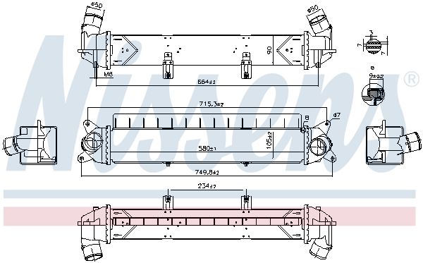 Interkoeler Nissens 961241