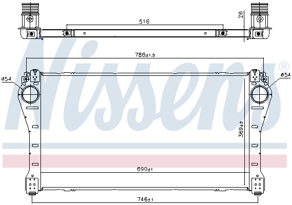 Interkoeler Nissens 961250