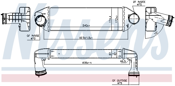 Nissens Interkoeler 96128