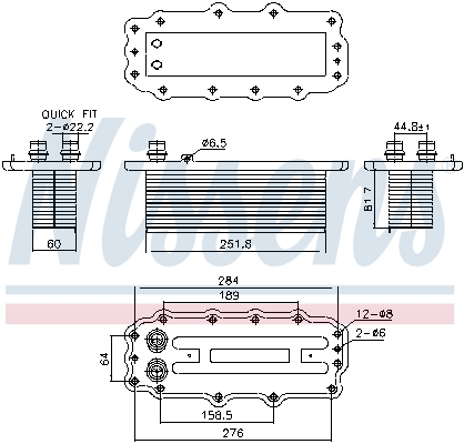 Interkoeler Nissens 961295