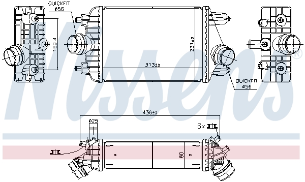 Interkoeler Nissens 961303