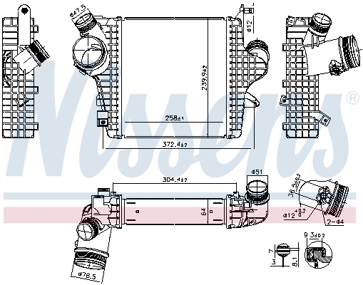 Nissens Interkoeler 961304