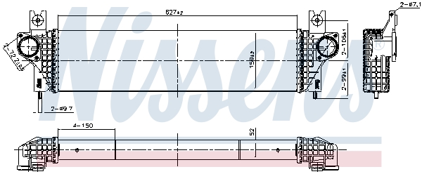 Nissens Intercooler, inlaatluchtkoeler 961365