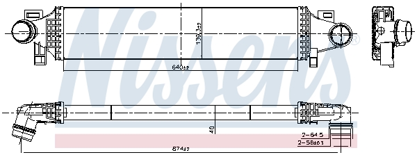 Nissens Intercooler, inlaatluchtkoeler 961371
