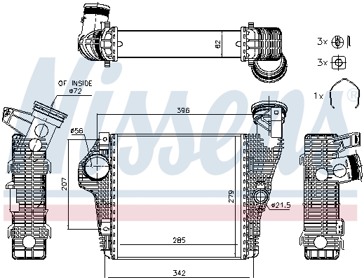 Nissens Interkoeler 961426