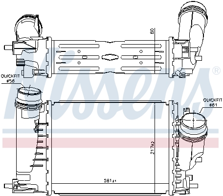 Nissens Interkoeler 961429