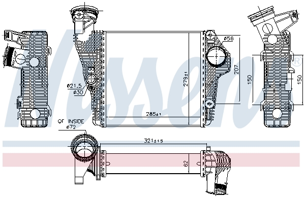 Nissens Interkoeler 961435