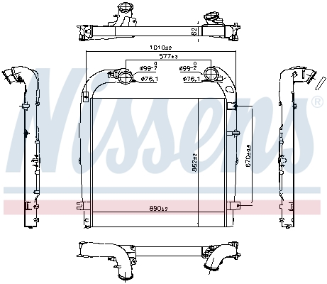 Interkoeler Nissens 961440