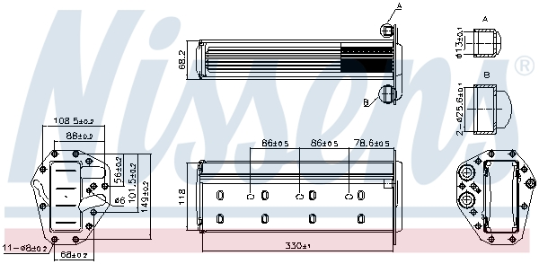 Nissens Intercooler, inlaatluchtkoeler 961447