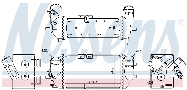 Interkoeler Nissens 961488