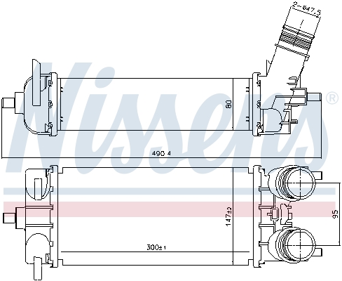 Nissens Interkoeler 961509