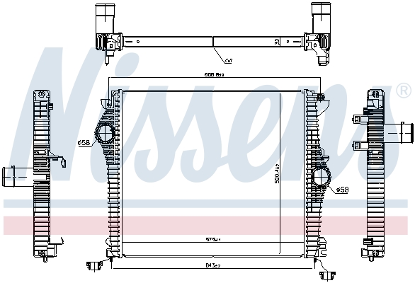 Nissens Interkoeler 961532