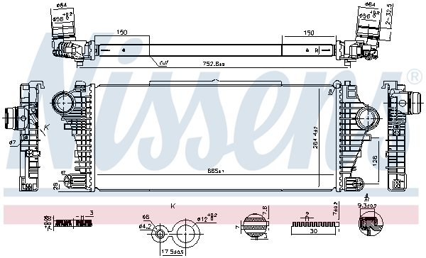 Nissens Interkoeler 961534