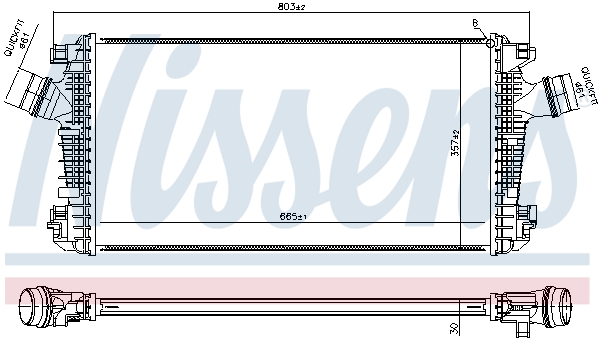 Nissens Interkoeler 961543
