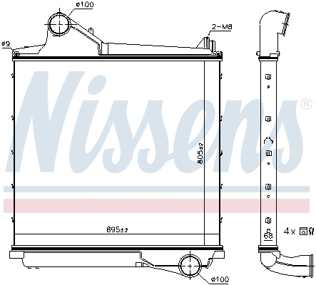 Interkoeler Nissens 961555