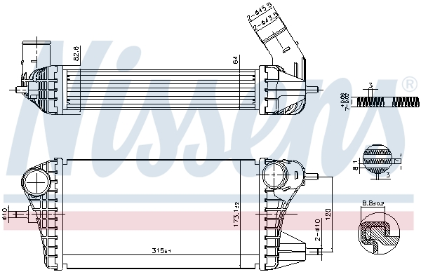 Nissens Interkoeler 961561