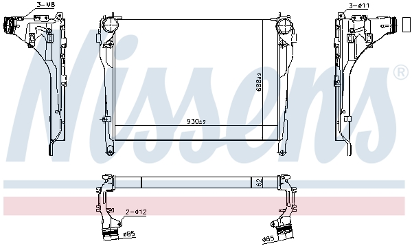 Interkoeler Nissens 961566