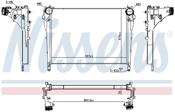 Interkoeler Nissens 961571