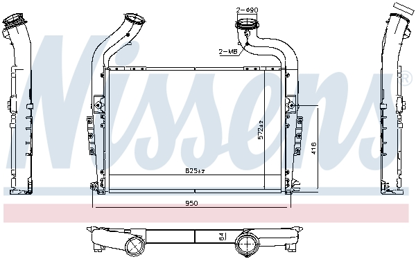 Interkoeler Nissens 961576