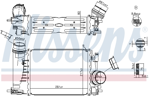 Nissens Interkoeler 961584