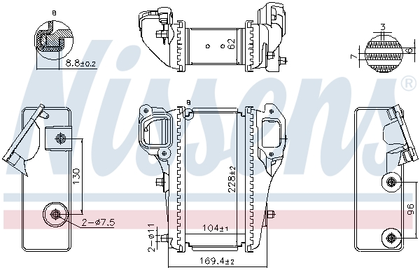 Interkoeler Nissens 961586