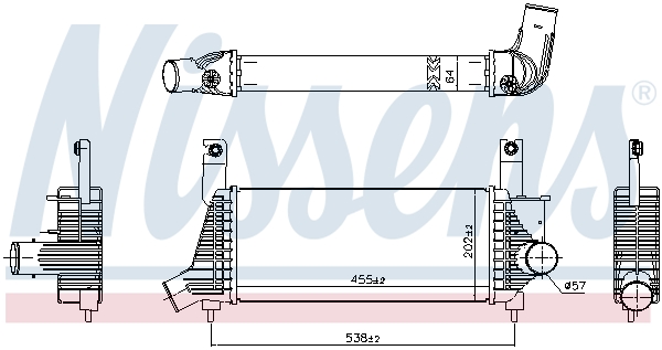 Interkoeler Nissens 961593