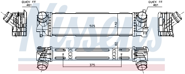 Nissens Interkoeler 961596