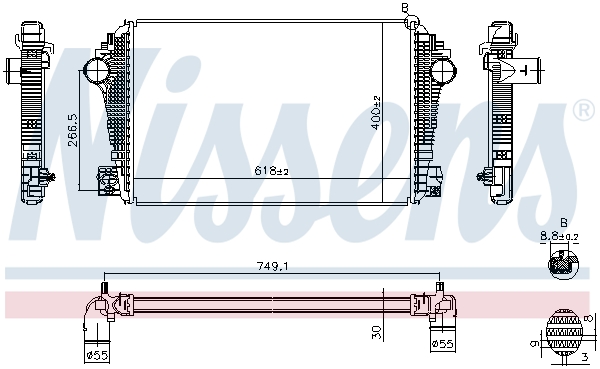 Nissens Interkoeler 961601