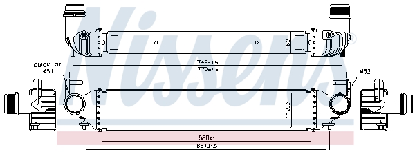 Nissens Interkoeler 96166