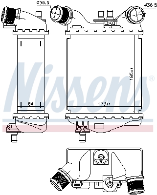 Nissens Interkoeler 96167