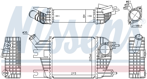 Interkoeler Nissens 96172