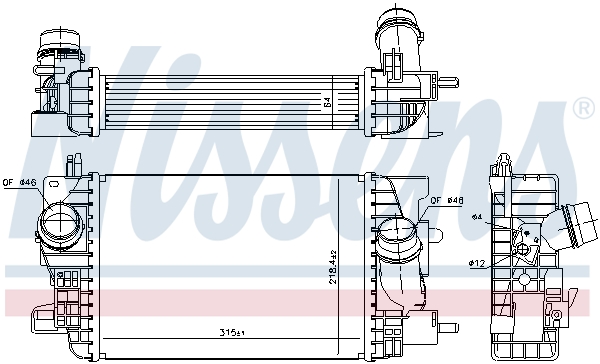 Nissens Interkoeler 96196