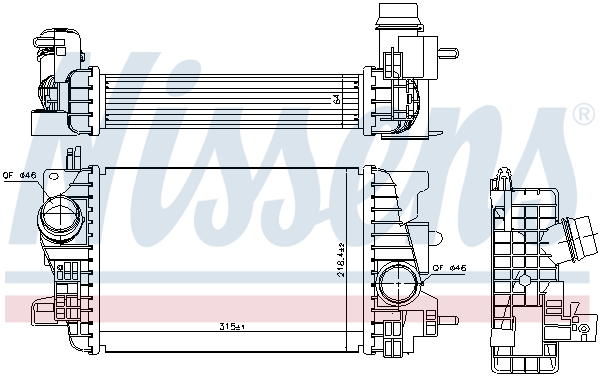 Nissens Interkoeler 96197