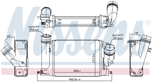 Nissens Interkoeler 96207